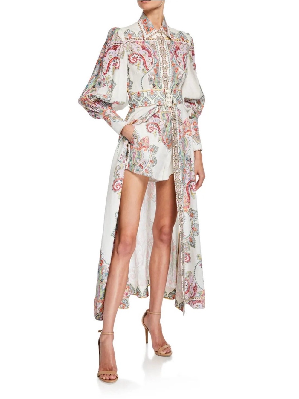 RARE NWT - Zimmermann Ninety Six Filigree Paisley Long Dress - AU1